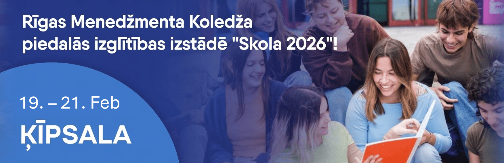Izstāde Skola 2026 - Rīgas Menedžmenta koledža